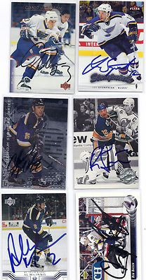1999 ITG MS #207 Chris McAlpine St Louis Blues Signed Autographed Card