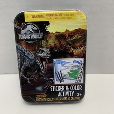 Jurassic World Dominion Sticker and Color Activity Tin Set New Tara Toy Corp