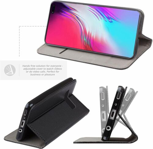 Für Samsung Galaxy J6 2018 FLIP LEDER HANDY HÜLLE MIT STÄNDER PU MAGNETISCHE ABDECKUNG - Bild 2 von 10