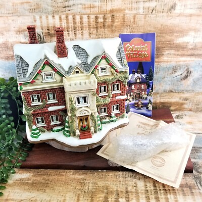 VTG Lefton Colonial Village Hermitage 10394 Gregorian Style House Light Signed