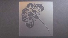 Reverse Flower Bloom STENCIL Airbrush Mylar Durable reusable #333 Made in USA