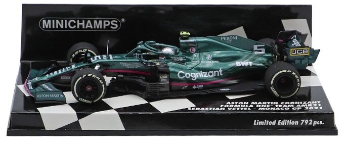 MINICHAMPS 1 43 F1 Aston Martin AMR21 Vettel Monaco 2021 Diecast