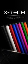 X-Tech Premium Elastomer Golf Club Grips x1 Standard Midsize Jumbo 10 Colours