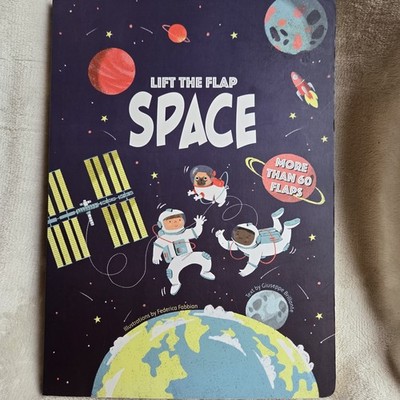 Space (Lift the Flap) Board Book for children- more than 60 flaps - NEW