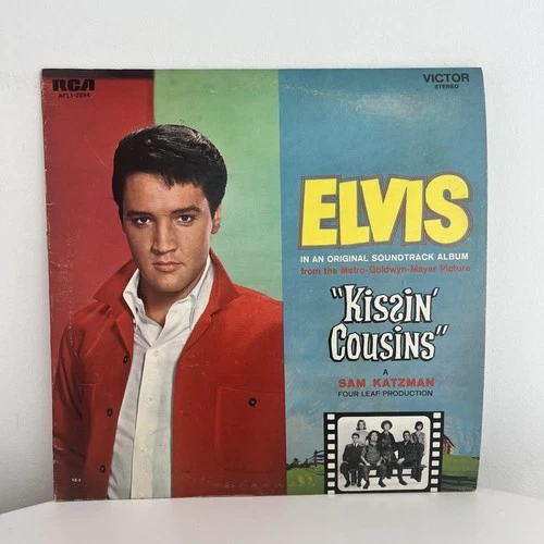 Vintage Elvis Presley Kissin' Cousins 12" Black Vinyl LP 1964 RCA Victor OST