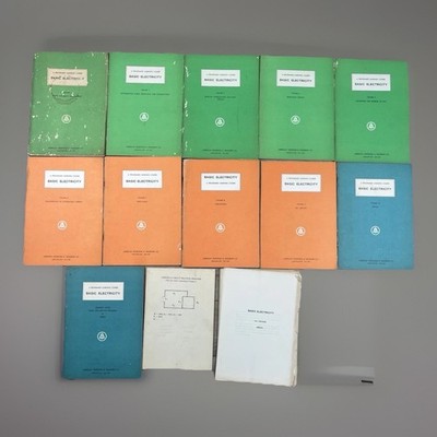 Rare Basic Electricity A Programed Learning Course Volumes 1-10 Bell System 1964