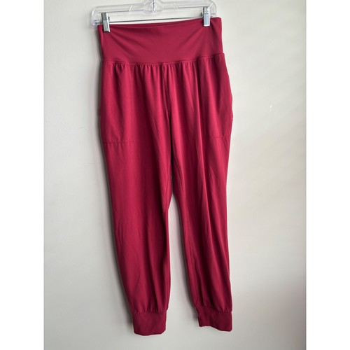 Athleta Red Salutation Jogger Women Size M