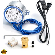 Synchronous Turntable Motor Electric Motor 5-6RPM/MIN 50/60Hz 4W CCW/CW AC100...