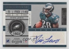 2011 Playoff Contenders Rookie Ticket /224 Dion Lewis #130 Auto n1u