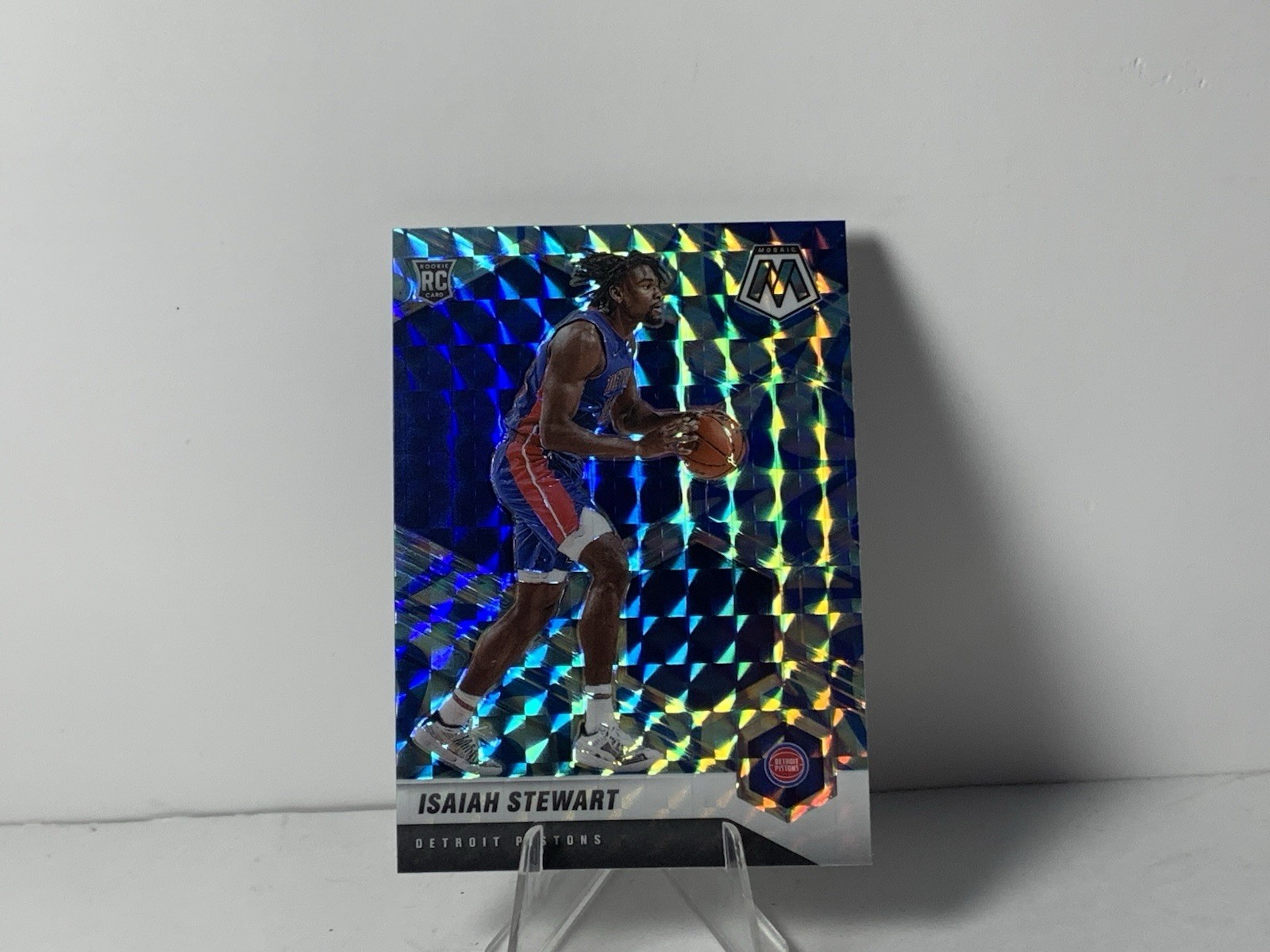 2020-21 Panini Mosaic - Rookie Isaiah Stewart #223 Reactive Blue Prizm (RC)