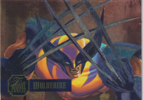 1995 FLAIR MARVEL ANNUAL POWER BLAST WOLVERINE #1