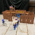 Vintage Playmobil Western FORT BRAVO LOT Includes soldiers Retired Incomplete