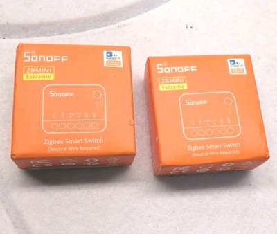Qnty 2 SONOFF ZBMINIR2 Zigbee Smart Switch Relay External Switch Remote Control