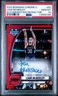 2024 Bowman Chrome University Red Refractor Liam McNeeley ROOKIE AUTO /5 PSA 10