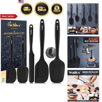 Silicone Spatula Set 5pcs High Heat BPA Free Dishwasher Safe Kitchen Tools