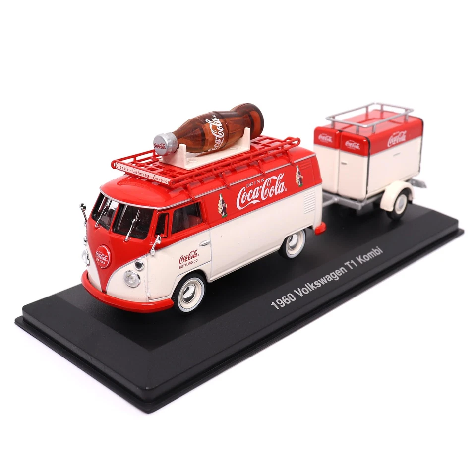 Coca-Cola Diecast Collectible | 1960 Volkswagen Kombi T1 with Trailer | 1:43 ... - Image 2 of 4