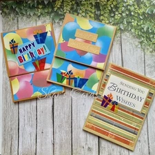 BIRTHDAY Money Envelope, Gift Card Holder, Money Wallet for Cash Gift