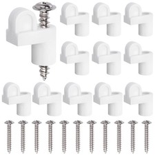Nkiy Quen 14 Pack 3/8 Inch Window Screen Holder Clips,Offset White-14Pcs