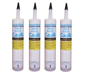 4 Colorfast Sandstone Beige Caulk 10.3 oz for TEC Sanded Grout Interior Exterior