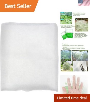 4Ft x 10Ft Mosquito Bug Insect Bird Fine Mesh Net Barrier Hunting Blind Garde...
