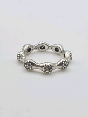 Pandora Ale Sterling Silver 925 Love Pods Band Ring Size 4.5