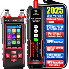NF-859GT Network Cable Tester with Optical Power Meter for RJ45 RJ11 CAT5 CAT...