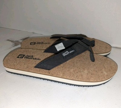 Jack Wolfskin Women's Sz 7 UK5  Flipflop Sandals Thongs Cork Sole Exc Condition 
