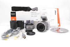 SC:15926 N MINT SONY NEX-3D white w/ double Lens kit tested working From Japan