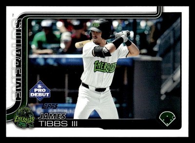 2025 Topps Pro Debut #PD-166 James Tibbs III Card Eugene Emeralds