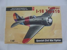 Hobbycraft 1/72 Polikarpov I-16 Type 10 Spanish Civil War Fighter Model Airplane