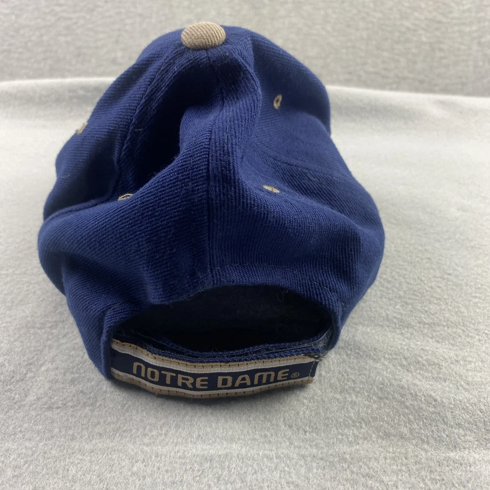 Notre Dame Fighting Irish Hat Colosseum Adjustable Cap Blue Gold NCAA Vintage - Image 4 of 4
