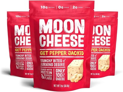 Moon Cheese Bites, Get Pepper Jacked, 2-Ounce 3-Pack, 100% Real Cheese Snack,...