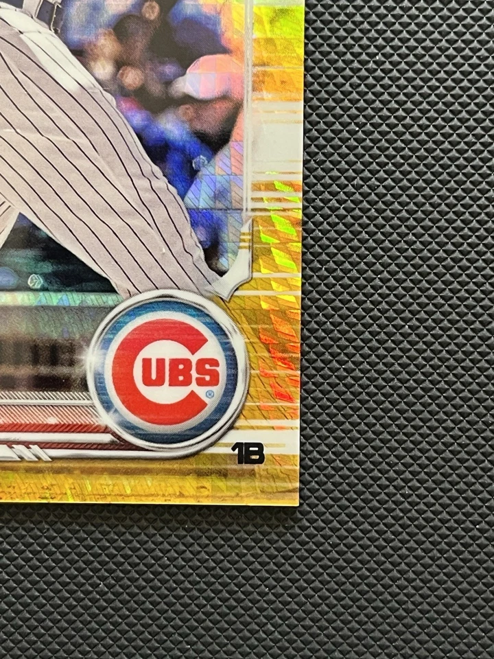 Bowman Chrome National Card Show Anthony Rizzo Gold Refractor 2019/50 Cubs SP Foto 4 de 4