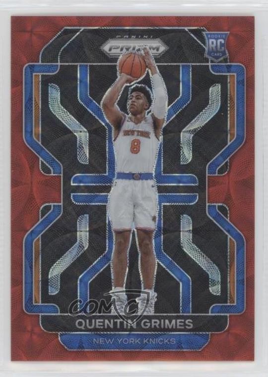 2021-22 Panini Prizm Choice Red Prizm 84/88 Quentin Grimes #285 Rookie RC 0o9k