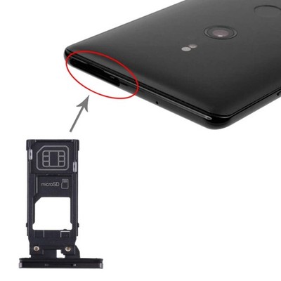 SIM Card Tray + Micro SD Card Tray for Sony Xperia XZ3 - Purple