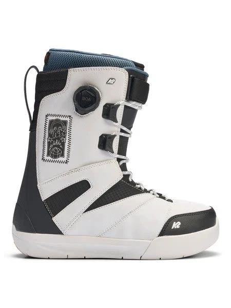 K2 Overdraft Men's Snowboard Boots, White, M10.5 MY26 - Image 3 of 4