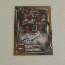 Braylen Russell Bowman Chrome 2025 Gold /50 Auto
