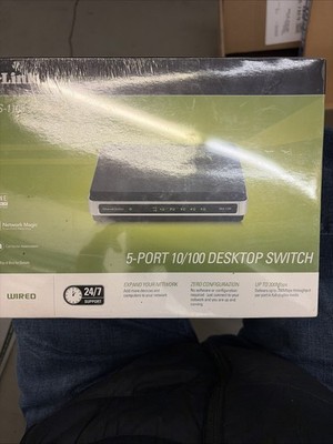 Dlink DES-1105 5 Port 10/100 Desktop Ethernet Network Switch - New Sealed