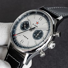 Panda Star 1963 Seagull Mechanical Chronograph Sapphire Watch 40mm Classic Men