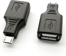 USB 2.0 Micro Male to Female OTG Adapter 2 2 Pack Adapters