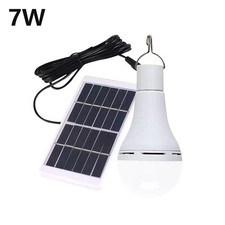 Solar Panel Powered LED Light Bulbs Outdoor Indoor Camping Shed Tent Yard Lamp