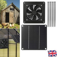 Ventilation Fans 12V 5W Solar Powered Panel Fan for Greenhouse Camping Sheds New