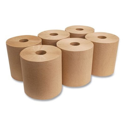 Morcon Paper R6800 8'' x 800' 1-Ply Universal Roll Towels - Brown (6/CT) New