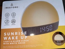 Image of Sunrise Alarm Clock, Wake Up Light Alarm Clock with White Noise Machine, Night