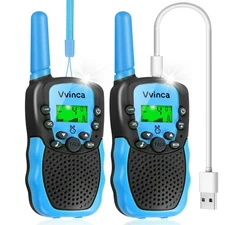Rechargeable Walkie Talkies for Kids 3-12, 22CH 2-Way Radio, 3-Mile Range