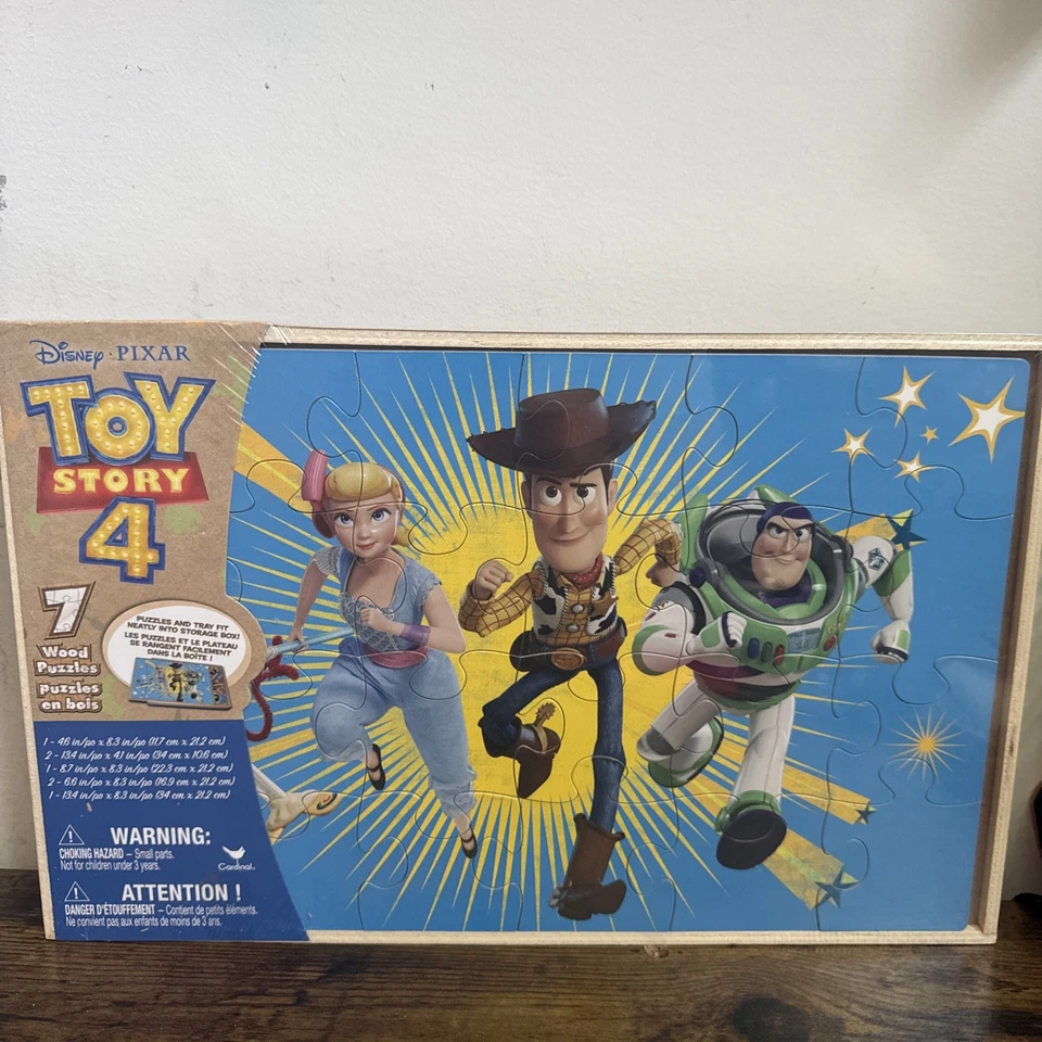 Disney Toy Story 4 пазлы - с деревянной коробкой для хранения - новый - Изображение 3 из 3