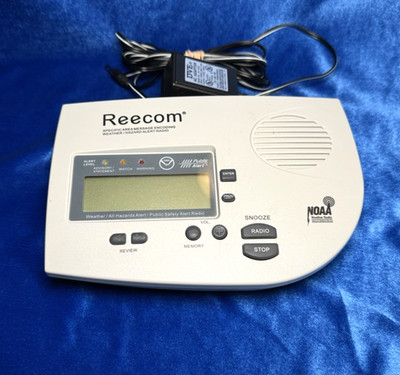 Reecom   R 1630 A   NOAA Weather Radio w/AC Power Adapter -  TESTED