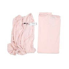 Boohoo Plus Recycled Bandeau Dress Duster Set Womens 24 Blush Pink Cotton