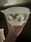 Vintage Pyrex Early American Cinderella  Brown & White 2 1/2 QT Mixing Bowl #443