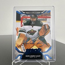 Upper Deck 2022-23 MVP Marc-Andre Fleury #79 Autographed Minnesota Wild NHL